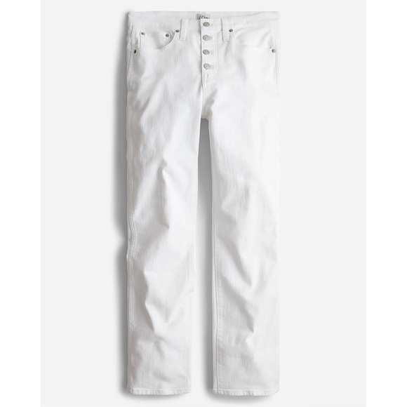 J. Crew 10" Vintage Slim-Straight Jean in White - Picture 3 of 16